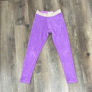 Mini Boden,Purple Velvet Kids Leggings